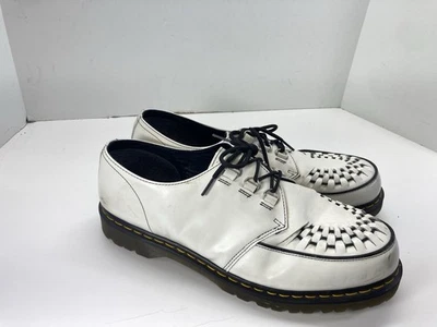 Dr Doc Martens Ramsey Creeper Oxford Shoes Men Size US 14 White Leather Lace Up - Image 1 of 4