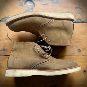 Red Wing Work Chukka 3149 Olive Mohave Boots Shoes Men's UK 8 EU 42 Tan Brown - Picture 1 of 11
