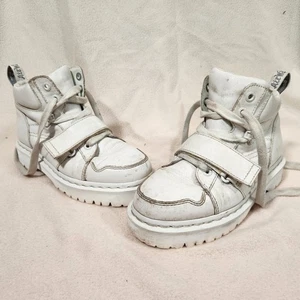 Dr. Martens Zuma II Optical White Leather Ankle Strap Boots Womens Lace-Up US 7 - Picture 1 of 15