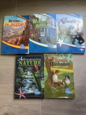 Abeka 5th Grade Readers Lot - 5 Books - Second & Fourth Edition Fifth Homeschool - Image 1 of 3