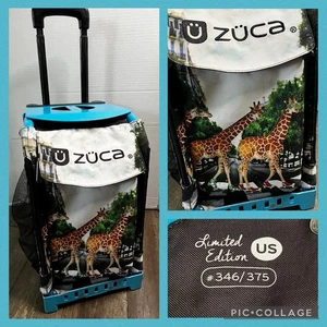 Zuca Giraffes On Skates L/Edition US #346/375 Sport Insert Bag & Blue Frame Used - Bild 1 von 24