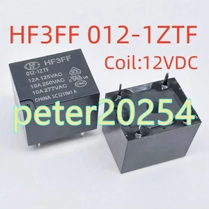 5PCS New HF3FF 012-1ZTF 10A Coil:12V 5-pin Relay #TT - Picture 1 of 1