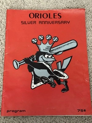 1979 Baltimore Orioles v Detroit Tigers Baseball Program Silver Anniversary - Image 1 of 4