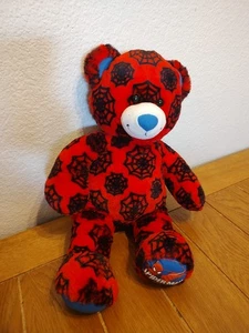 Spiderman Build A Bear Red Webbed 2015  Retired Rare Marvel BABW - Picture 1 of 4