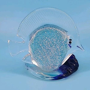 Party Lite Glass Fish Blue Silver Tea Light Candle Holder Cottage Beach  Decor  - Picture 1 of 4
