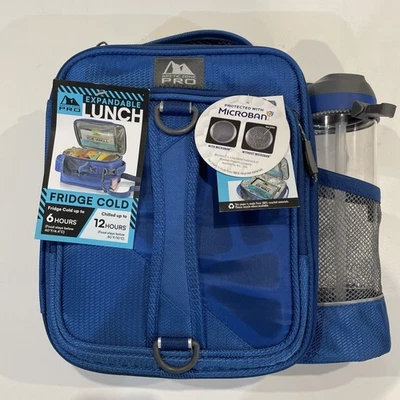 Bolsa de almuerzo expandible Arctic Zone Pro, incluye botella de agua/contenedores de alimentos azul Foto 1 de 4