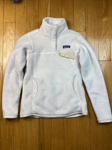 Patagonia Re-Tool Snap-T Pullover Peluche Bianco e Crema Donna S - Foto 1 di 6