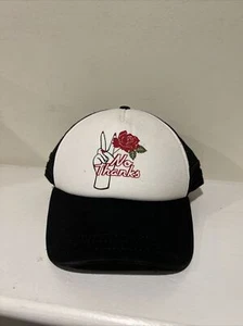 Vans NWT Adjustable SnapBack No Thanks Rose Mesh Hat - Picture 1 of 2