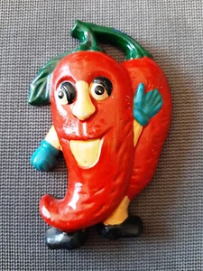 Fridge Magnet from Israel Red Pepper 12 cm x 8 cm Plastic 3D - Picture 1 of 1