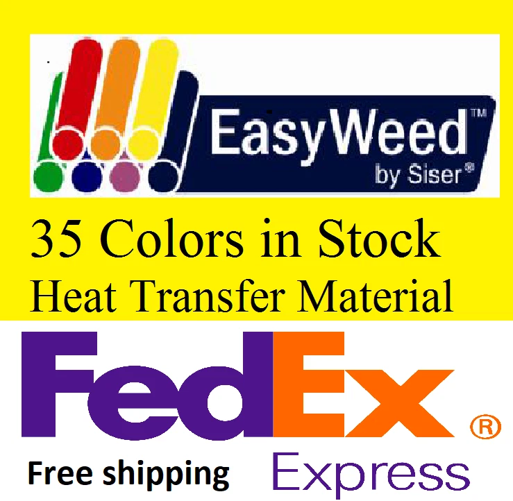 Siser EasyWeed Heat Transfer 15" X 10yd Choose From 35 COLORS Made in Italy HTV - Image 1 of 4