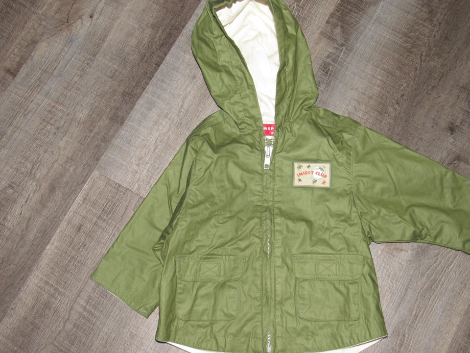 GYMBOREE GYMSPORT Newborn Size 3-6 Months Hooded Jacket Insect Cub Bug Theme - Image 1 of 3