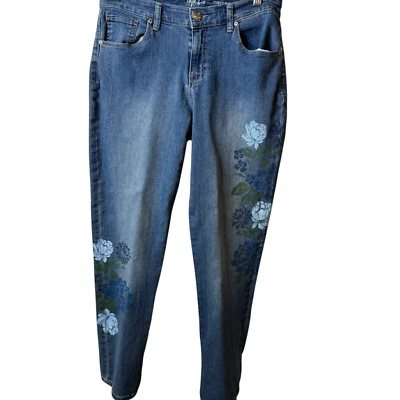 Estampado floral Style & Co. Curvy Boyfriend talla 4 Foto 1 de 3