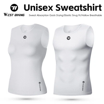 Camiseta interior sin mangas de malla fresca capa base ligera para correr fitness ciclismo Foto 1 de 4