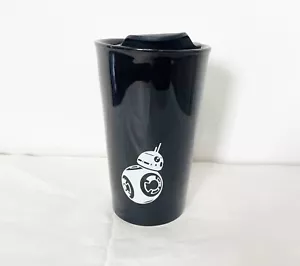 Vaso Star Wars Negro Cerámica Viaje Taza/Taza Café BB-8 Droid Usado en Excelente Condición - Imagen 1 de 5