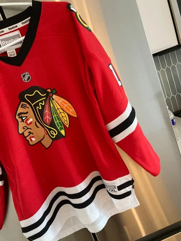 Patrick Sharp Chicago Blackhawks red Reebok hockey jersey youth L/Xl Large XL Cover
