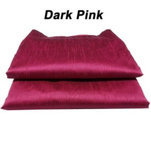 Dark Pink Dupion Silk Fabric Plain 44/45" Width, for Dresses,Craft, Decor 5 YARD - Picture 1 of 3