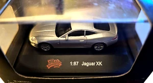 RTR Malibu SPORTS CAR Jaguar XK-Silver-HO=1/87 BUILT AUTO FOR LAYOUT/DISPLAY JAG - Picture 1 of 6