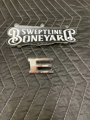 1969-1971 Dodge Sweptline Powerwagon D100, W100 Hood Letter “E” - Image 1 of 2