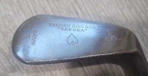 Antique Vintage 1920's Treman King & Company Hickory Wood Shaft Golf Club Mashie - Picture 1 of 10
