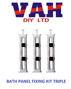 Kit de fijación universal de panel de baño Unipanel Fixer paquete doble o triple hágalo usted mismo - Imagen 1 de 10