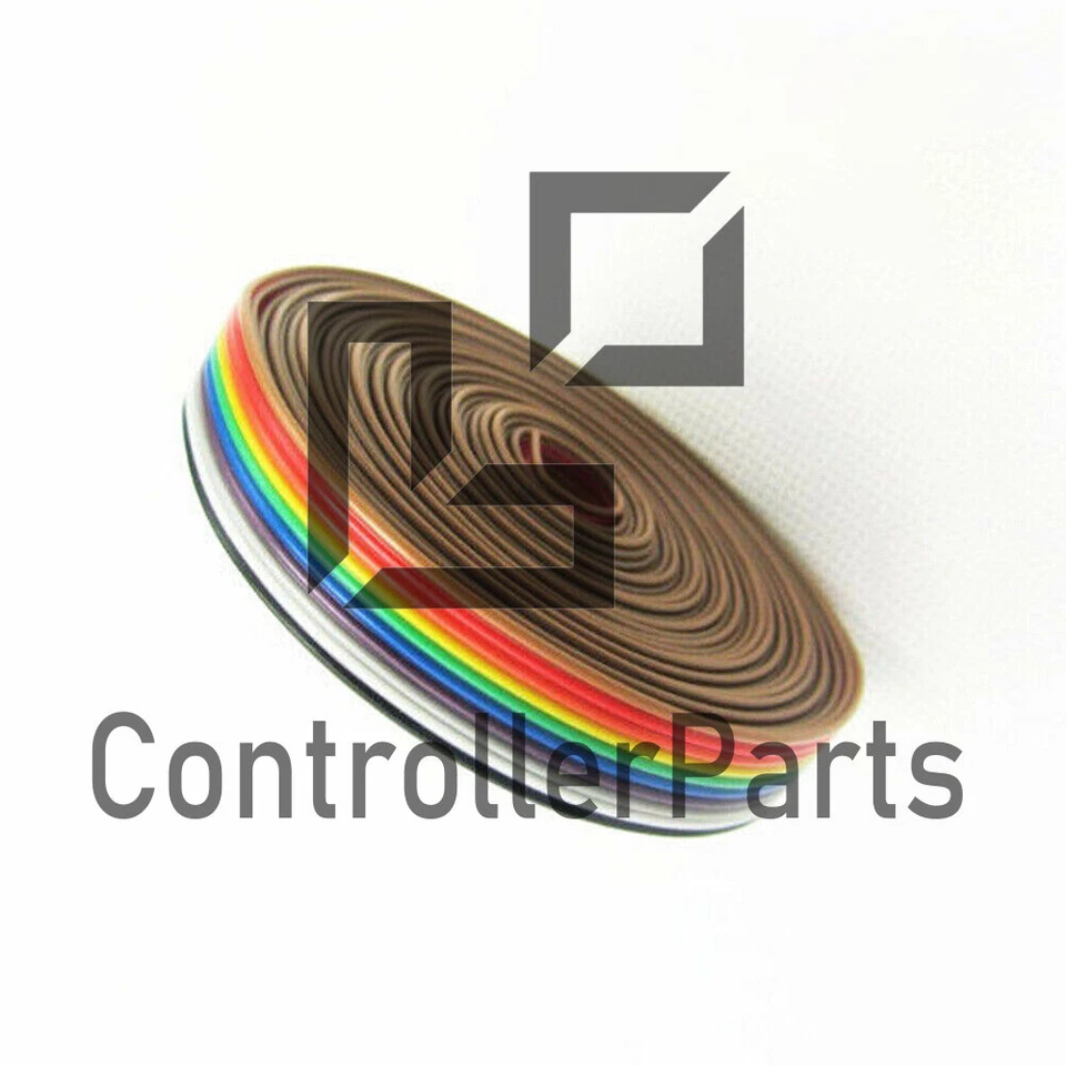 1.27mm Spacing Pitch10 WAY 10P Flat Color Rainbow Ribbon Cable Wiring Wire CA 1M - Image 1 of 1