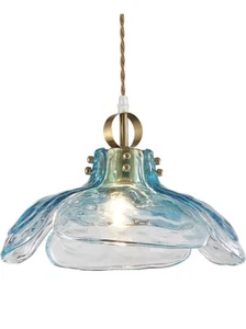 Pendant Light Fixtures 12.99" D, Glass Hanging Pendant Lights Blue - Bild 1 von 3