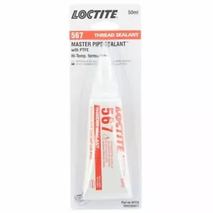 LOCTITE MASTER PIPE SEALANT 567 W/ PTFE MAX 1050KPA HI TEMP FUEL RESISTANT 50ml - Picture 1 of 3