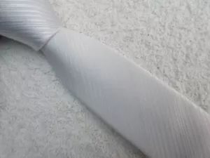 CORBATA SKINNY SLIM BLANCA 2 PULGADAS poliéster - Imagen 1 de 5