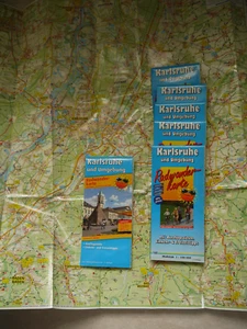 Karlsruhe und Umgebung: Radkarte mit Ausflugszielen, Einkehr- & Freizeittipps, w - Bild 1 von 1