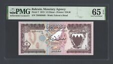 Bahrain 1/2 Dinar 1973 P7 Uncirculated Grade 65