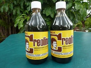  Cuban CREOLINA  Cleaner Odor Remover  Coal Tar Deodorant 16oz.Bottle  2-Pack  - Picture 1 of 5