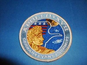 NASA APOLLO 17 EMBROIDERED MISSION PATCH CERNAN,EVANS,SCHMITT APOLLO XVII - Picture 1 of 2