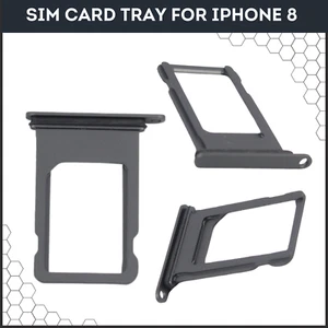New Sim Card Holder Tray Nano Waterproof Dual Gasket Ring for iPhone 8 - Zdjęcie 1 z 6