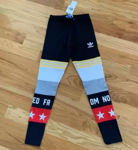 Adidas original Leggings X Rita Ora Banned from Normal Pant Rare Black Stars - Picture 1 of 11