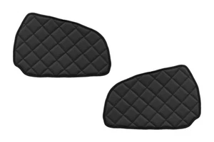 2 czarne maty panelowe do samochodu ciężarowego SCANIA R (2005-2016) gruba ekoskóra - Zdjęcie 1 z 2