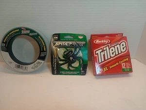 Berkley Trilene XL Monofilament Filler 330 Yrd 12lb/60lb Leader Plus Spider Wire - Picture 1 of 20