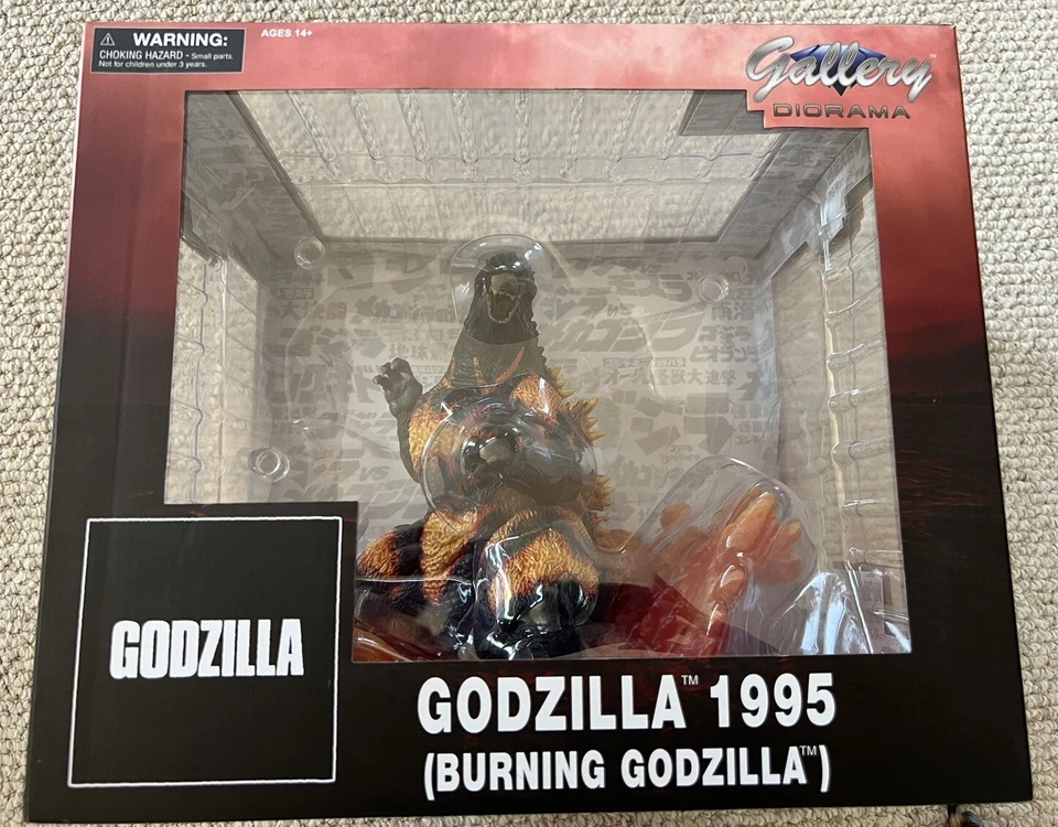 Galería Diorama Burning Godzilla 1995. Godzilla Va Destroys. Nueva caja sellada Foto 1 de 4