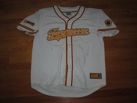 Colosseum TENNESSEE VOLUNTEERS Vtg Script Sewn Baseball Jersey jacket Vols XL Cover