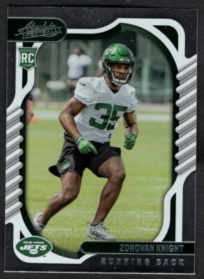 2022 Zonovan Knight Absolute Football Rookie RC Jets #200 - Image 1 of 2