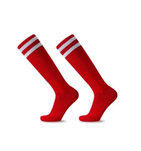 White & Black Striped Over-the-Calf Sports Socks for All Ages & Genders - Picture 1 of 19