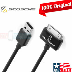 NEW OEM Scosche IPUSBK2 Apple 30-Pin USB Data Charge Cable for iPhone 4/4s/3G