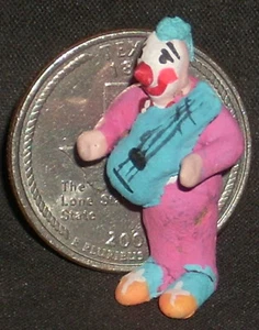 Clown Mexican Folk Art 1:12 Dollhouse Miniature Repaired not Repainted #5876 - Picture 1 of 4