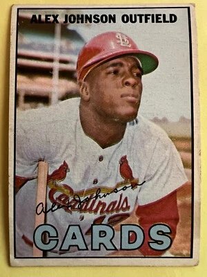 1967 Topps #108 Alex Johnson St. Louis Cardinals en muy buen estado - envío gratuito Foto 1 de 2