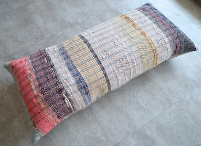 Pillow Cover Decorative Cushion ragrag Kilim Rug Lumbar Pillow Cover 24" x 52" - Image 1 of 4