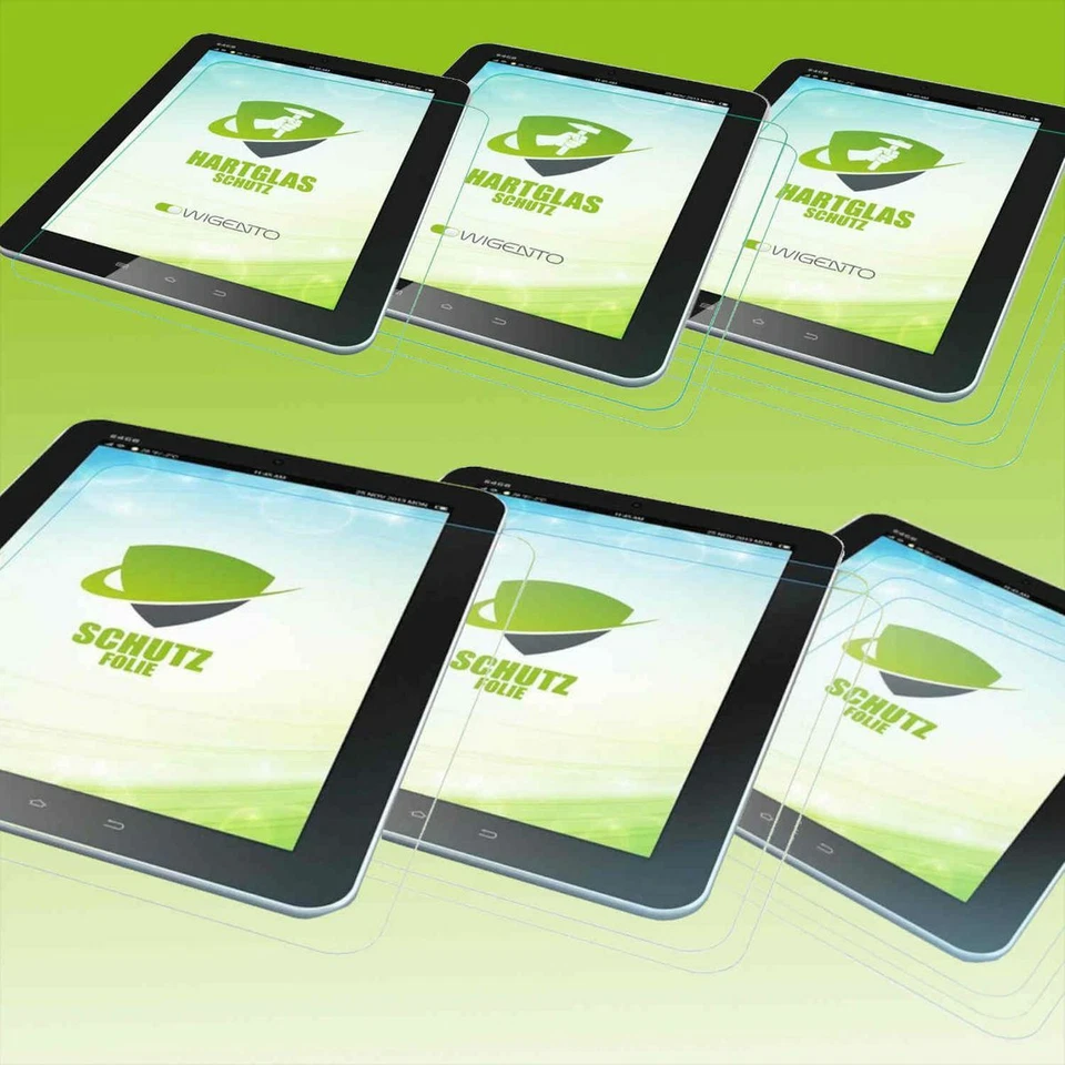 Tempered Echtglas Schutzfolie H9 und normale Displayschutzfolien für Tablet Neu - Bild 1 von 1