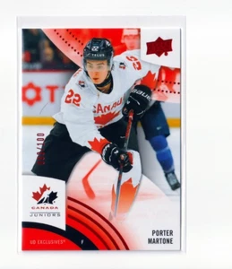 PORTER MARTONE '25 Upper Deck Team Canada UD EXCLUSIVES card #'d /100 - Picture 1 of 1