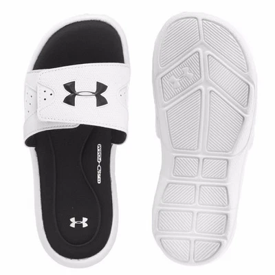 Under Armour Kids Boy's UA Ignite IV SL Big, White/Black, 11 (Little Kid M) - Image 1 of 4
