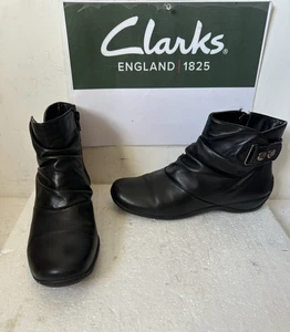 Botines Clarks de cuero negro talla UK 6 EU 39.5 ,. - Imagen 1 de 12