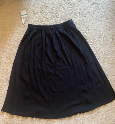 NWT Alfred Dunner Black Midi Skirt Size 16p Women’s  - Image 1 of 4