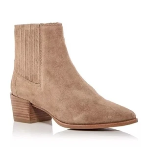 Nuevo Rag & Bone Rover Botines Chelsea Tacón Bloque Gamuza Tostado Talla 35 - Imagen 1 de 14